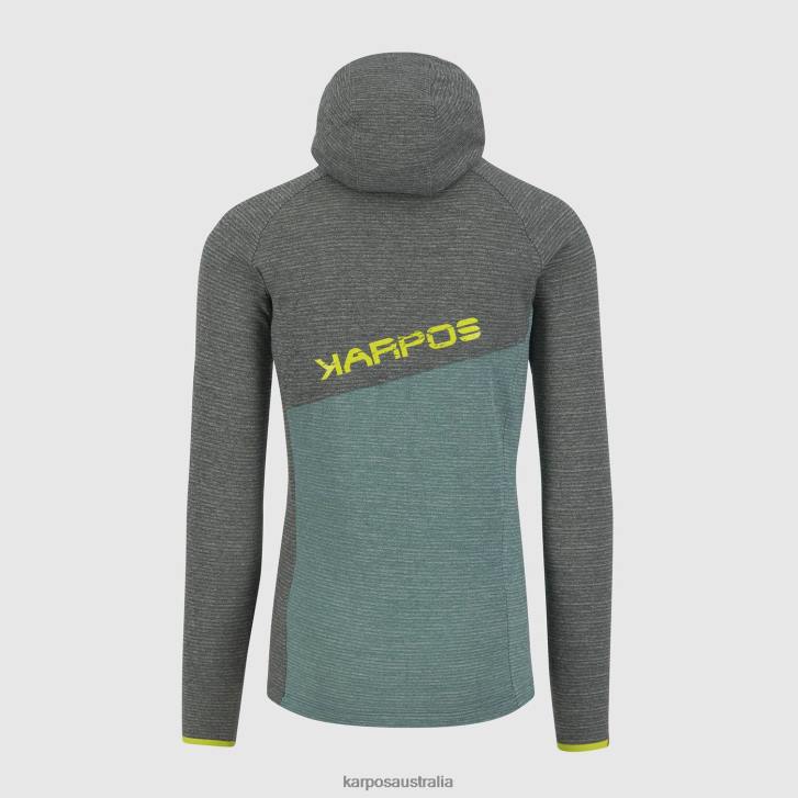 Fleece| Karpos Men CAMOSCIO HOODIE FOREST/NORTH ATLANTIC 0Z8L232