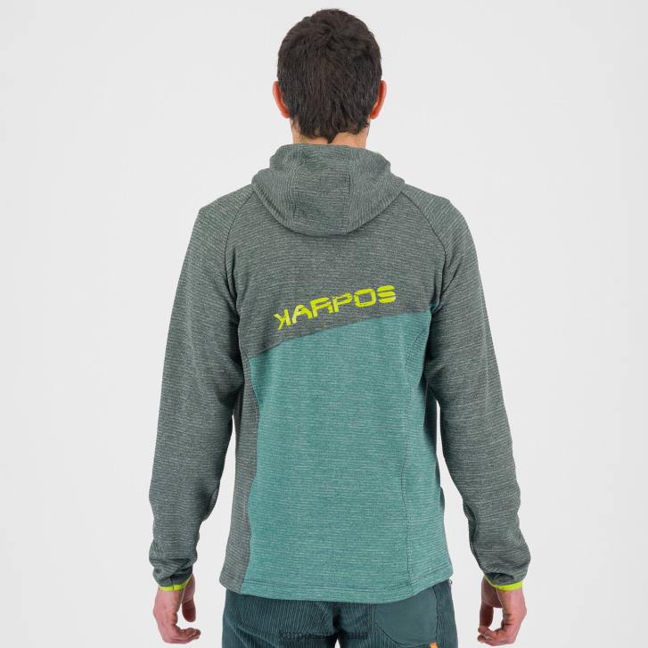 Fleece| Karpos Men CAMOSCIO HOODIE FOREST/NORTH ATLANTIC 0Z8L232