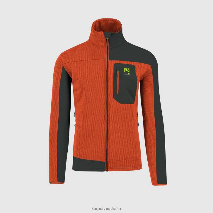 Fleece| Karpos Men CHERZ FLEECE SPICY ORANGE/BLACK SAND 0Z8L187