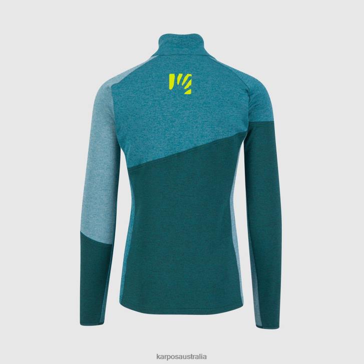 Fleece| Karpos Men FEDERA HALF-ZIP FLEECE FOREST/BALSAM/NORTH ATLANTIC 0Z8L263