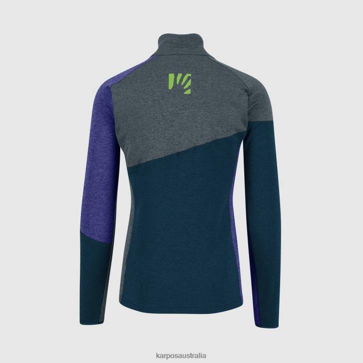 Fleece| Karpos Men FEDERA HALF-ZIP FLEECE MIDNIGHT/DARK SLATE/LIBERTY 0Z8L267