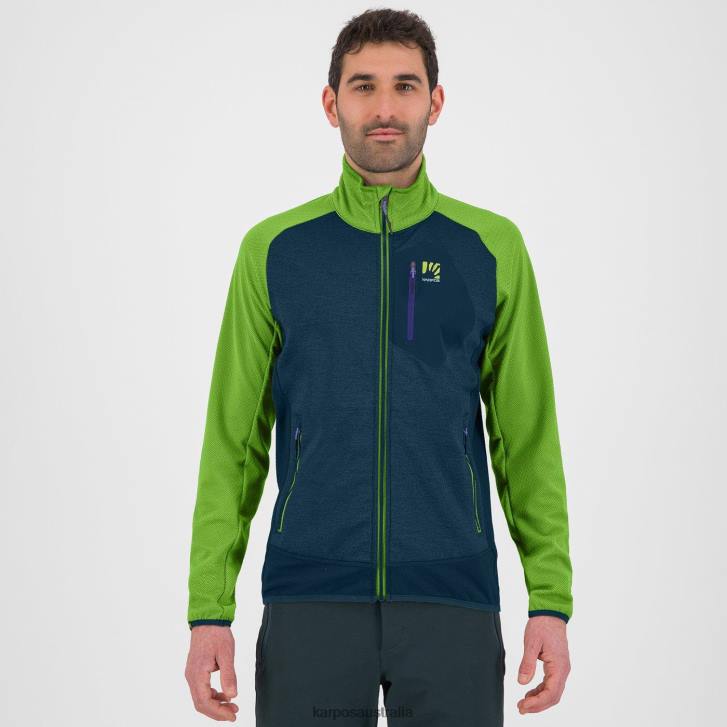 Fleece| Karpos Men ODLE FLEECE MIDNIGHT/GREEN FLASH 0Z8L217
