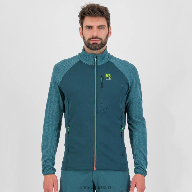 Fleece| Karpos Men PIZZOCCO EVO FULL-ZIP FLEECE DARK SEA/BALSAM 0Z8L211