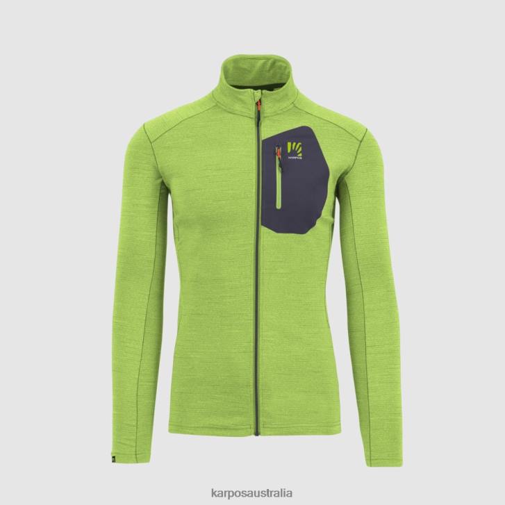 Fleece| Karpos Men POMEDES T-SHIRT LS JASMINE GREEN/OMBRE BLUE 0Z8L248