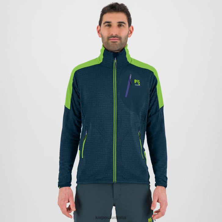 Fleece| Karpos Men PUEZ FLEECE MIDNIGHT/GREEN FLASH 0Z8L222