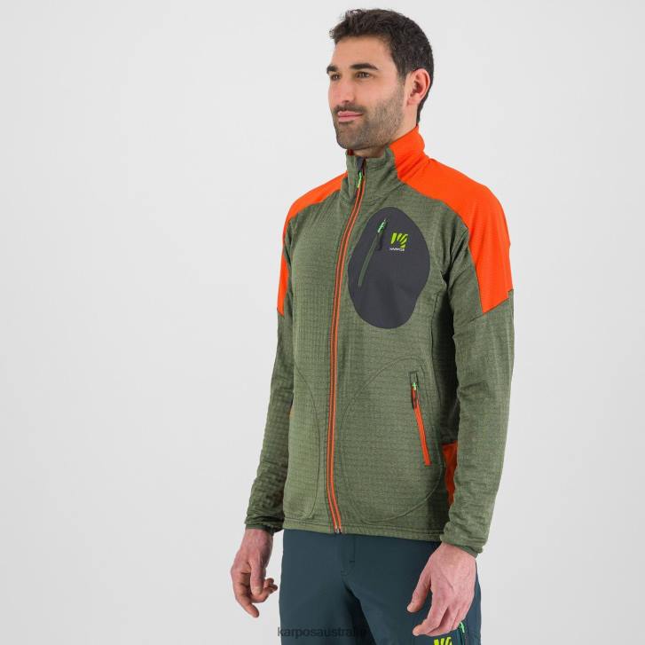 Fleece| Karpos Men PUEZ FLEECE THYME/SPICY ORNAGE 0Z8L224