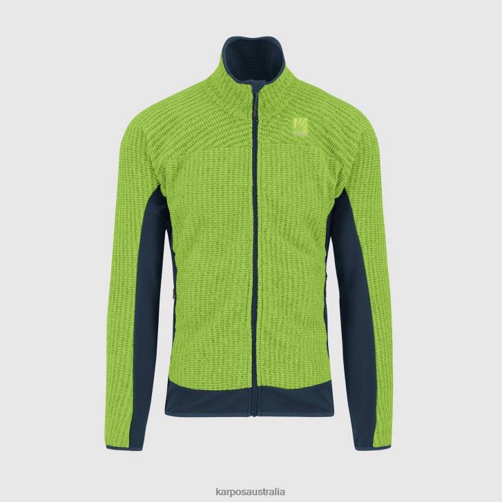 Fleece| Karpos Men ROCCHETTA FLEECE GREEN FLASH/MIDNIGHT 0Z8L258
