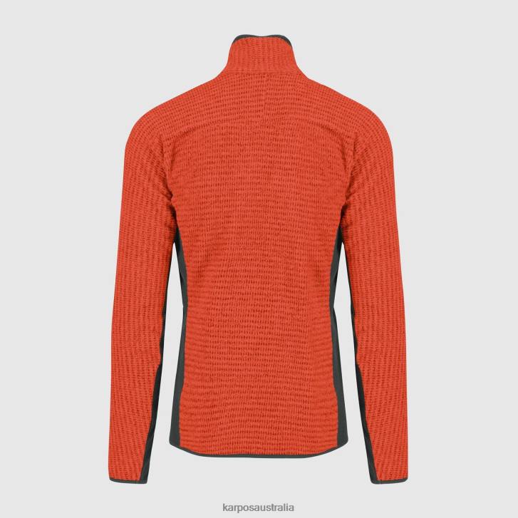 Fleece| Karpos Men ROCCHETTA FLEECE SPICY ORANGE/BLACK SAND 0Z8L259