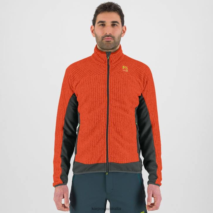 Fleece| Karpos Men ROCCHETTA FLEECE SPICY ORANGE/BLACK SAND 0Z8L259