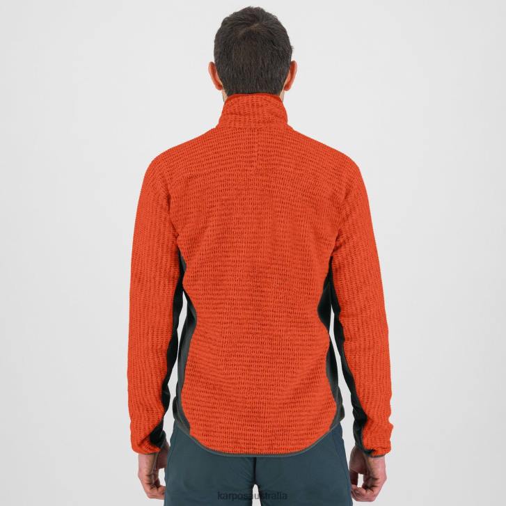 Fleece| Karpos Men ROCCHETTA FLEECE SPICY ORANGE/BLACK SAND 0Z8L259