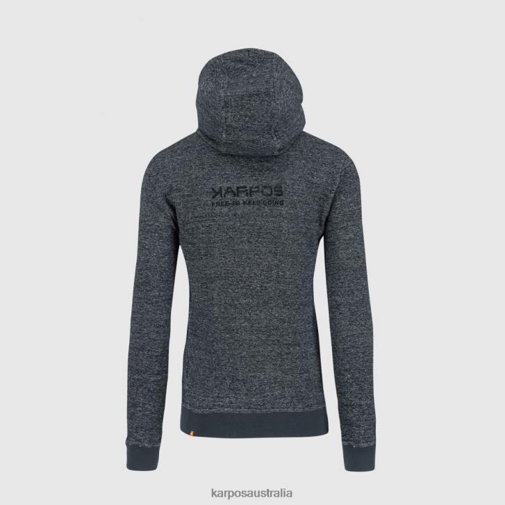 Fleece| Karpos Men TOTOGA HEMP FULL-ZIP HOODIE OMBRE BLUE MELANGE 0Z8L175