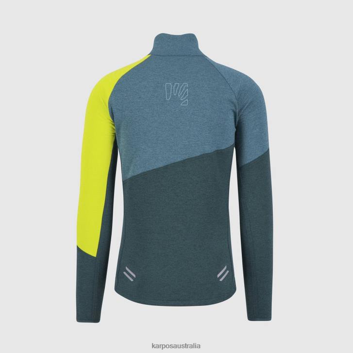 Fleece| Karpos Men VAL VIOLA FULL-ZIP FLEECE FOREST/BALSAM/KIWI COLADA 0Z8L253