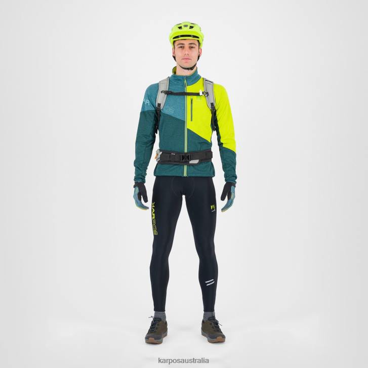 Fleece| Karpos Men VAL VIOLA FULL-ZIP FLEECE FOREST/BALSAM/KIWI COLADA 0Z8L253