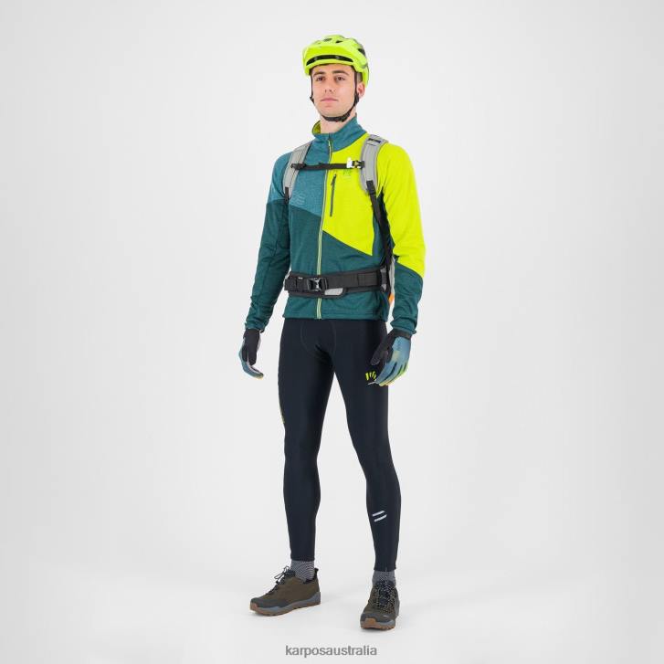 Fleece| Karpos Men VAL VIOLA FULL-ZIP FLEECE FOREST/BALSAM/KIWI COLADA 0Z8L253