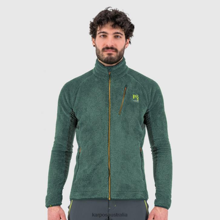 Fleece| Karpos Men VERTICE FLEECE SMOKE PINE/JUNGLE GREEN 0Z8L192