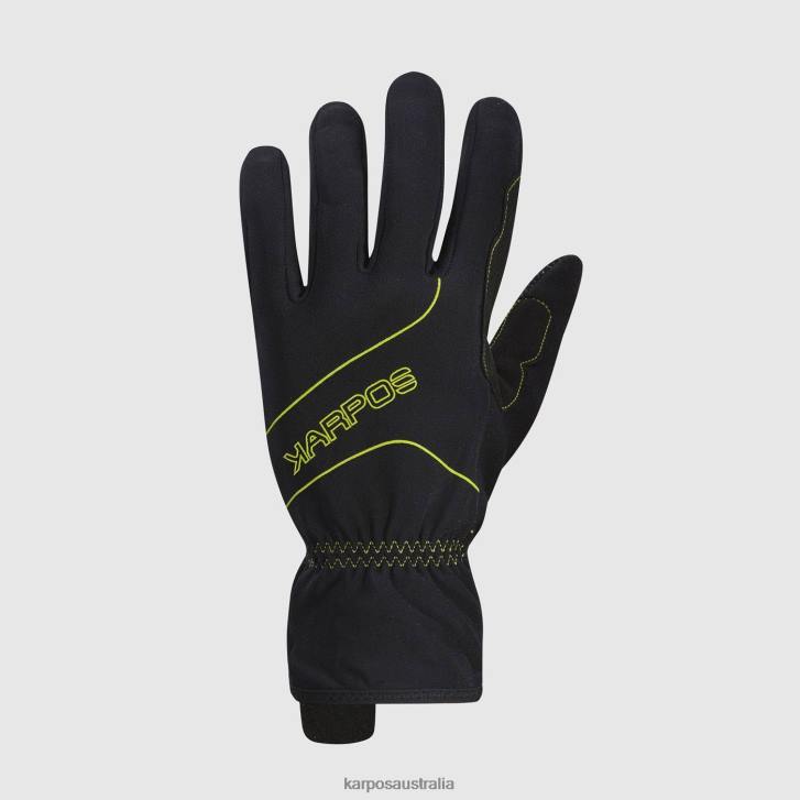 Glove| Karpos Men ALAGNA GLOVE BLACK/KIWI COLADA 0Z8L881