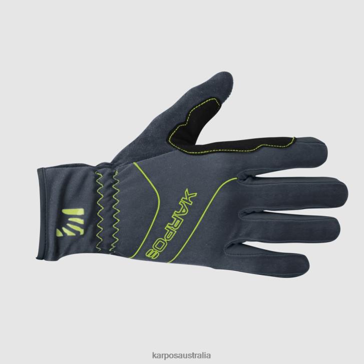 Glove| Karpos Men ALAGNA GLOVE DARK SLATE/LIME GREEN 0Z8L885
