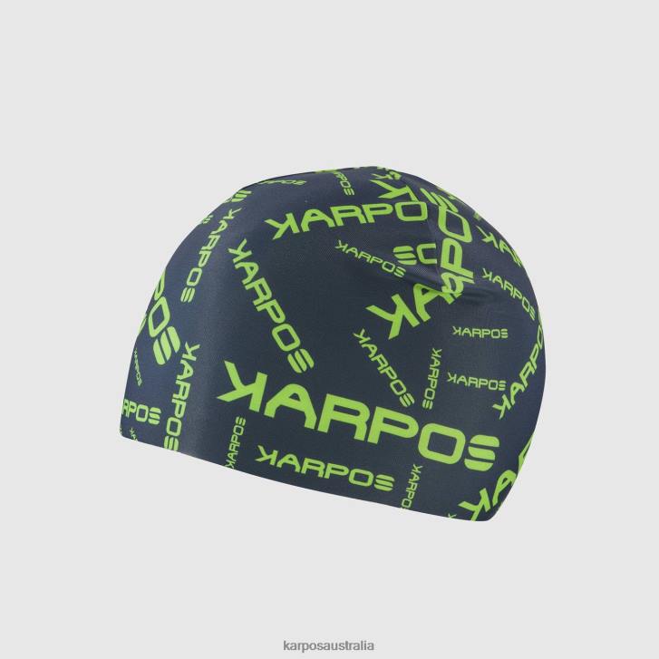 Headwear| Karpos Men ALAGNA RACE CAP MIDNIGHT/GREEN FLASH 0Z8L797