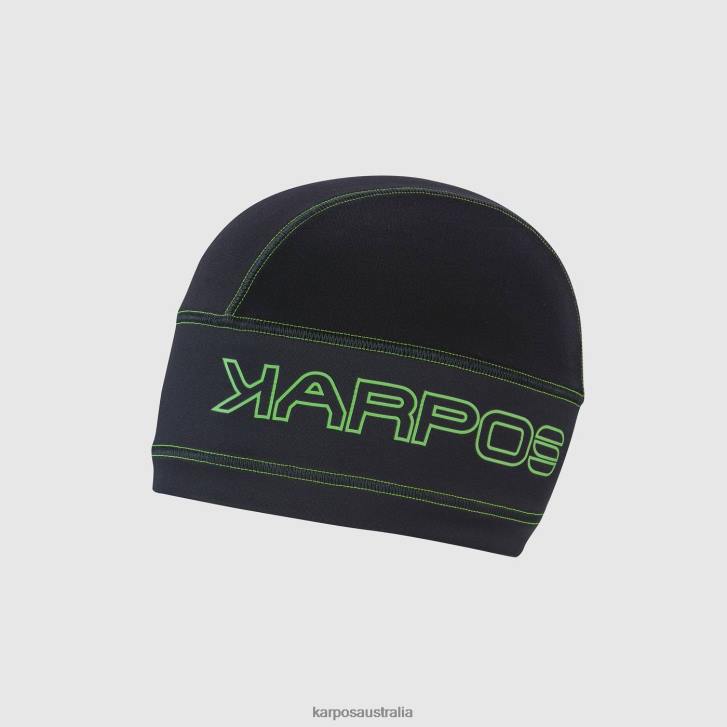 Headwear| Karpos Men ALAGNA WS CAP BLACK GREEN FLUO 0Z8L710