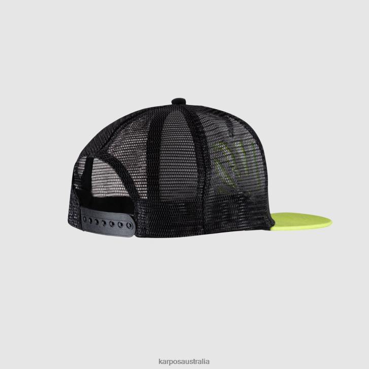 Headwear| Karpos Men CATTA CAP BLACK/GREEN 0Z8L731