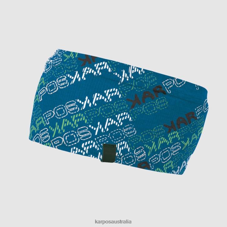 Headwear| Karpos Men COPPOLO MERINO HEADBAND INDIGO BUNTING GREEN LIME 0Z8L763