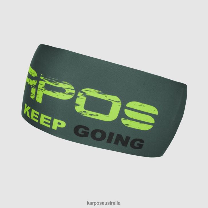 Headwear| Karpos Men PELMETTO HEADBAND DARK SLATE/LIME GREEN/BLACK 0Z8L858