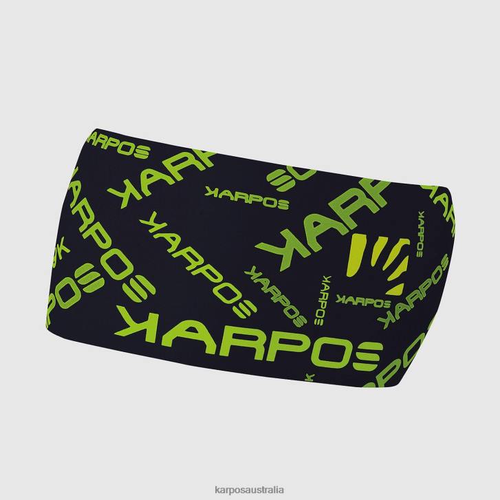 Headwear| Karpos Men PELMO HEADBAND BLACK LIME GREEN 0Z8L825