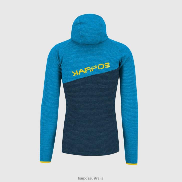 Hoody| Karpos Men CAMOSCIO FULL ZIP HOODIE MIDNIGHT/DIVA BLUE 0Z8L179