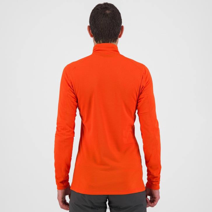 Hoody| Karpos Men CRODA LIGHT HALF ZIP SPICY ORANGE 0Z8L280