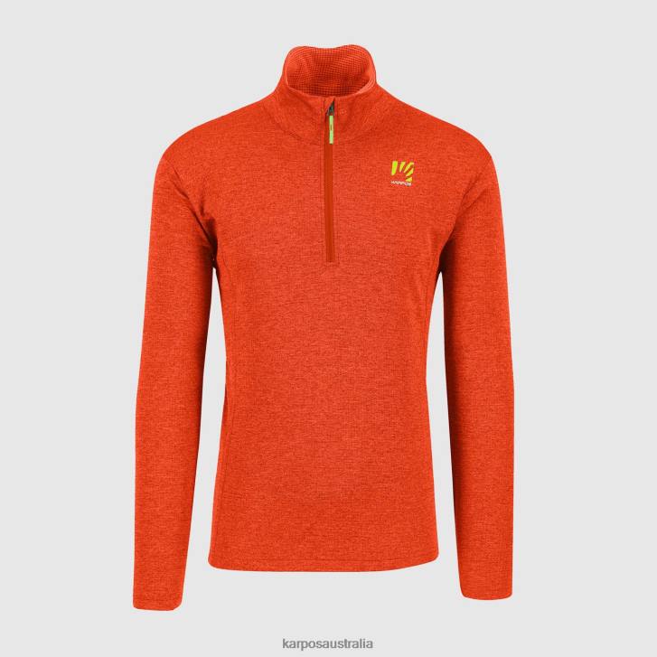 Hoody| Karpos Men PIZZOCCO HALF ZIP SPICY ORANGE 0Z8L289