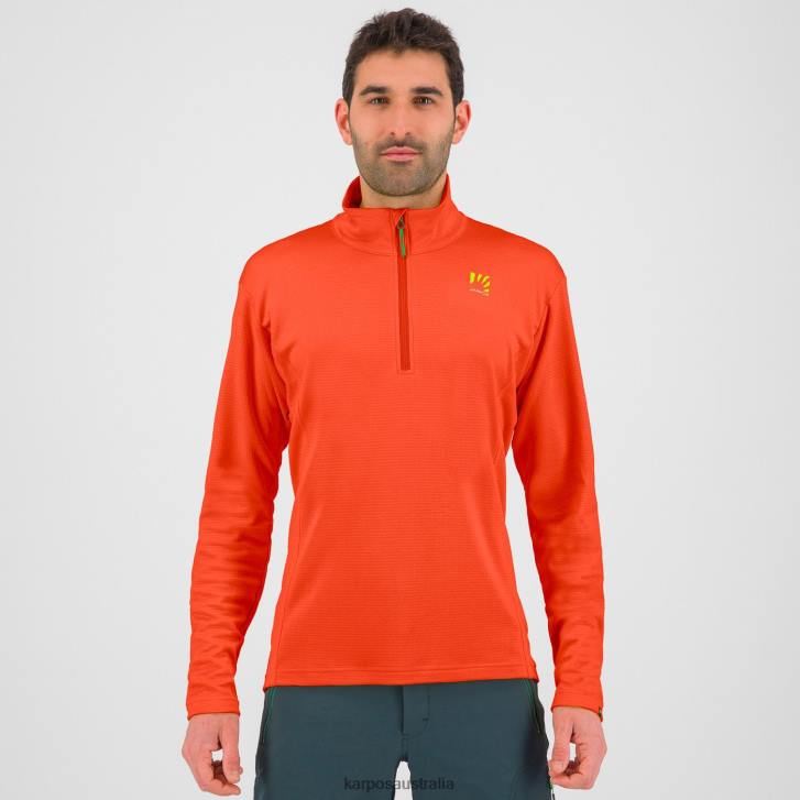 Hoody| Karpos Men PIZZOCCO HALF ZIP SPICY ORANGE 0Z8L289