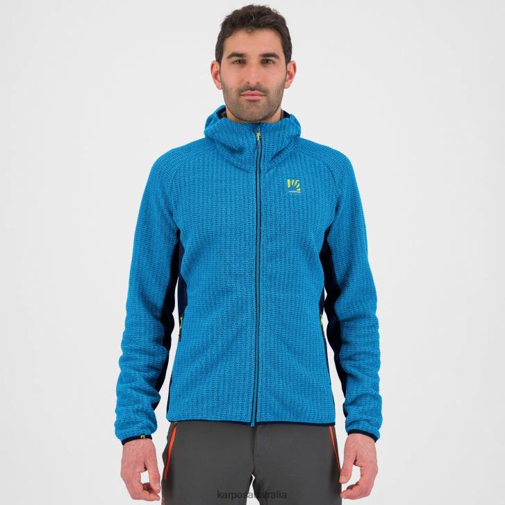 Hoody| Karpos Men ROCCHETTA HOODIE FLEECE DIVA BLUE/MIDNIGHT 0Z8L230