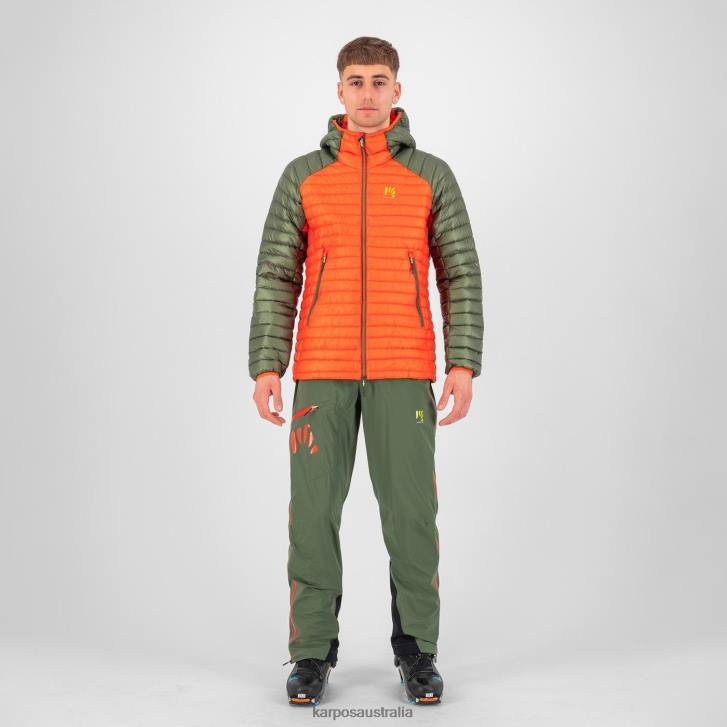 Jacket| Karpos Men ALAGNA DOWN JACKET SPICY ORANGE/THYME 0Z8L16