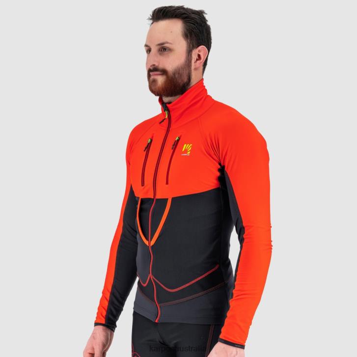 Jacket| Karpos Men ALAGNA LITE JACKET BLACK/GRENADINE 0Z8L132