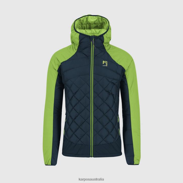 Jacket| Karpos Men LASTEI ACTIVE PLUS JACKET MIDNIGHT/GREEN FLASH 0Z8L72