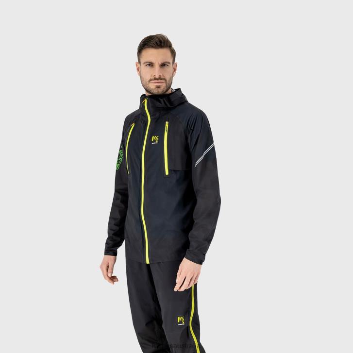 Jacket| Karpos Men LAVAREDO RAIN JACKET BLACK/GREEN FLUO 0Z8L65