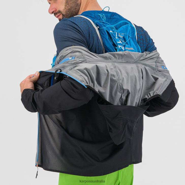 Jacket| Karpos Men LAVAREDO RAIN JACKET BLACK/INDIGO B. 0Z8L64