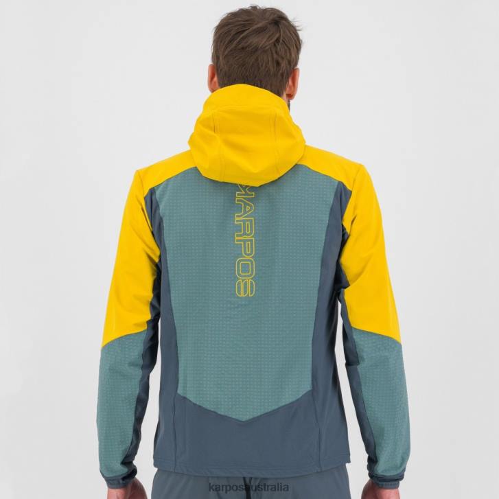 Jacket| Karpos Men LEDE JACKET NORTH ATLANTIC/LEMON CURRY/DAR 0Z8L113