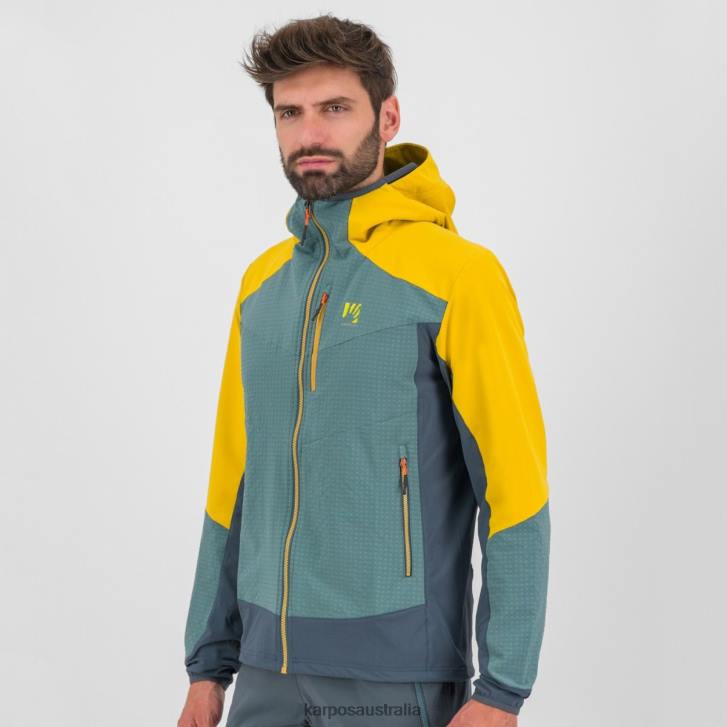 Jacket| Karpos Men LEDE JACKET NORTH ATLANTIC/LEMON CURRY/DAR 0Z8L113