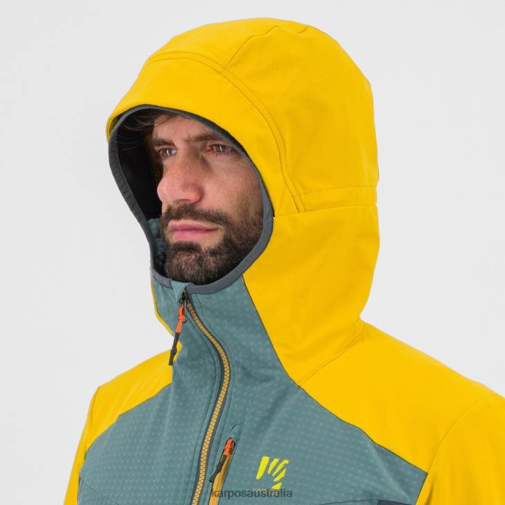 Jacket| Karpos Men LEDE JACKET NORTH ATLANTIC/LEMON CURRY/DAR 0Z8L113