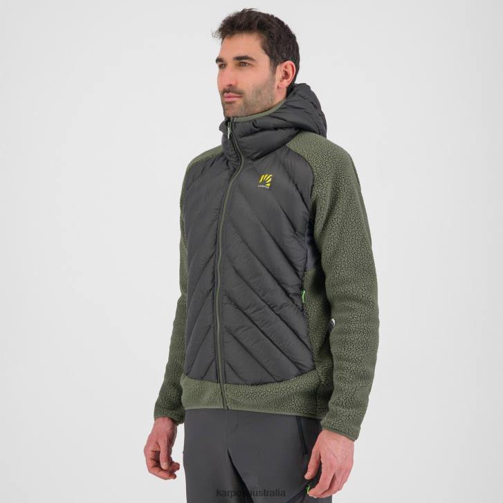 Jacket| Karpos Men MARMAROLE TECH JACKET BLACK SAND/THYME 0Z8L54
