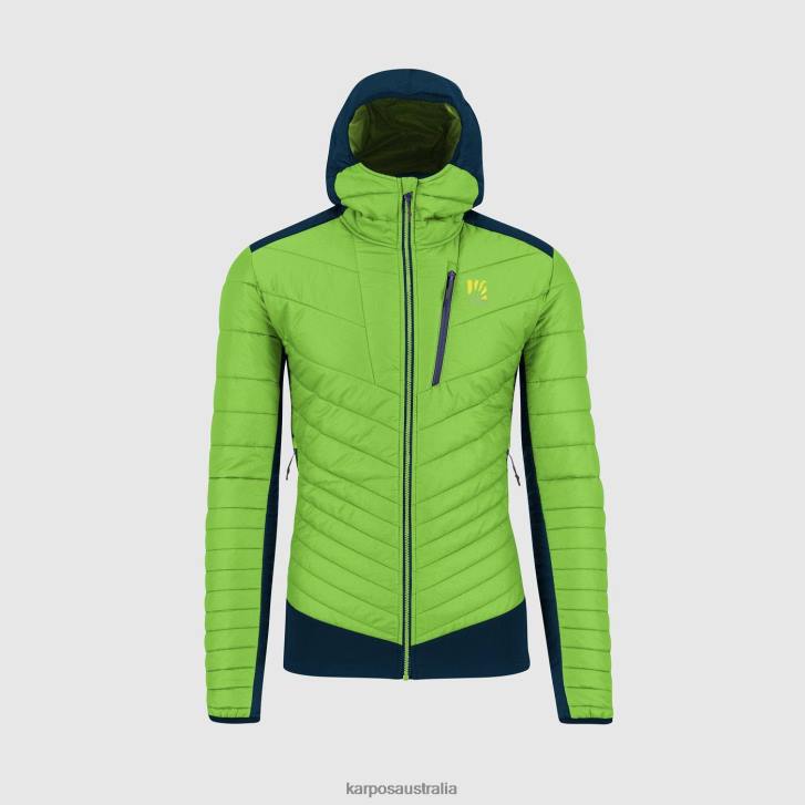 Jacket| Karpos Men PIAN LONGHI JACKET MIDNIGHT/GREEN FLASH 0Z8L61