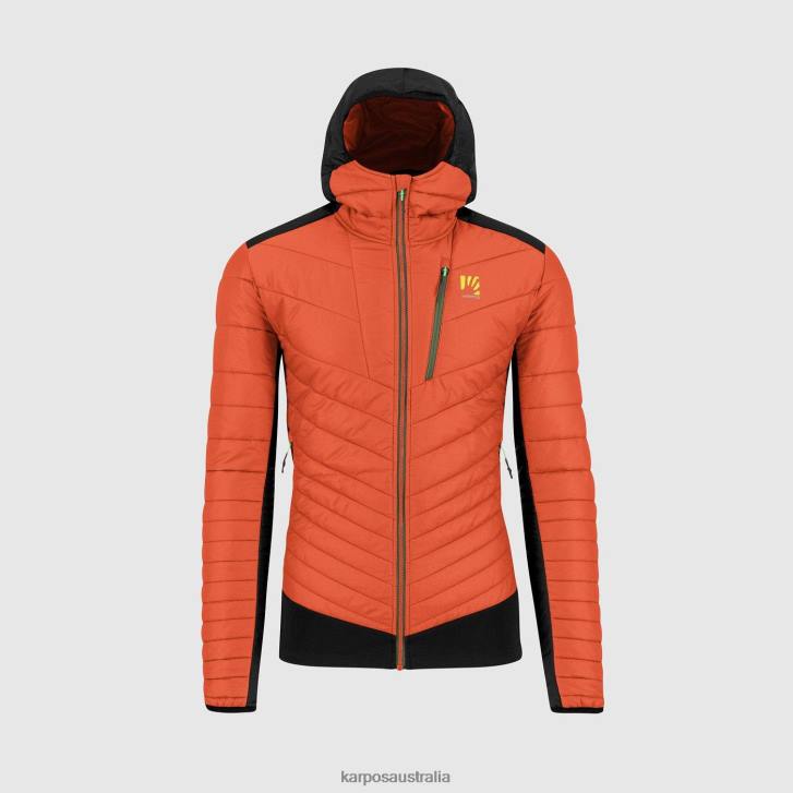 Jacket| Karpos Men PIAN LONGHI JACKET SPICY ORANGE/BLACK 0Z8L59