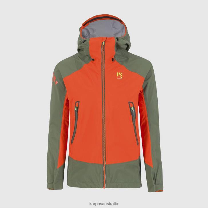 Jacket| Karpos Men STORM EVO JACKET SPICY ORANGE/THYME 0Z8L28