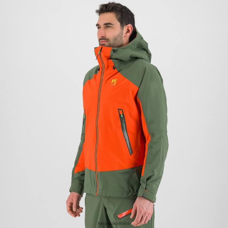 Jacket| Karpos Men STORM EVO JACKET SPICY ORANGE/THYME 0Z8L28