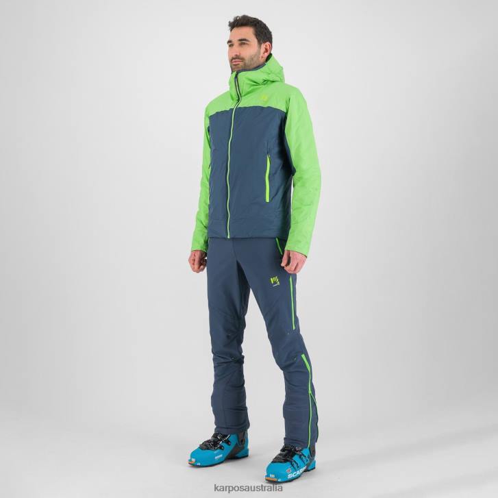 Jacket| Karpos Men VINSON EVO JACKET MIDNIGHT/GREEN FLASH 0Z8L22