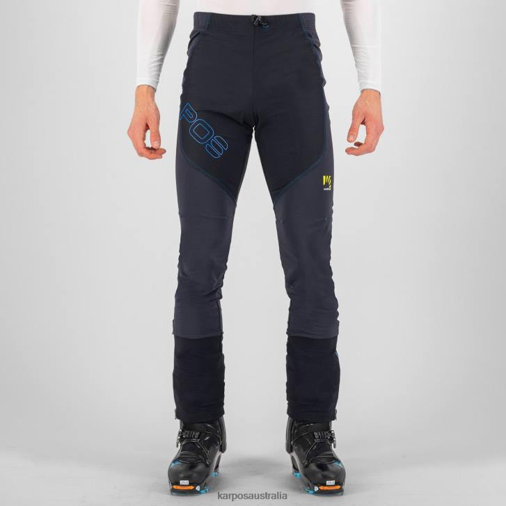 Pant| Karpos Men ALAGNA LITE PANT BLACK/DIVA BLUE 0Z8L508