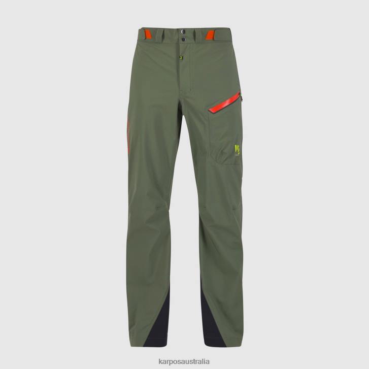 Pant| Karpos Men STORM EVO PANT THYME/SPICY ORANGE 0Z8L452