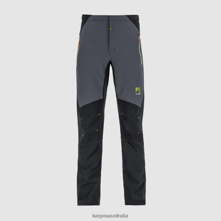 Pant| Karpos Men WALL EVO PANTS BLACK/OMBRE BLUE/JASMINE GREEN 0Z8L510
