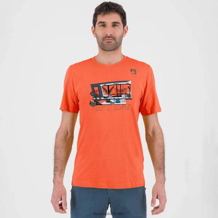 T-Shirt| Karpos Men ANEMONE T-SHIRT SPICY ORANGE 0Z8L416